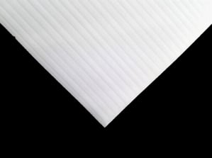 Polypropylene Fluted Sheet - White