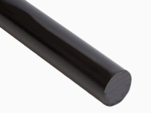 PPSU Plastic Rod | Radel<sup>®</sup> R-5500 Black