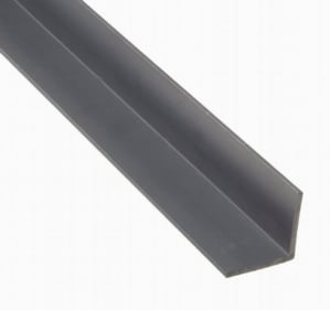 PVC Gray Angle 1 1/2x1 1/2"x.187"