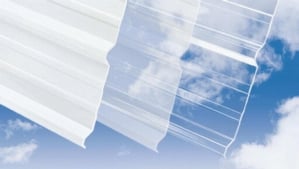 SunSky 9 Soft White Corrugated Polycarbonate Sheet