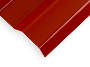 SUNTUF RED BRICK CORRUGATED POLYCARBONATE