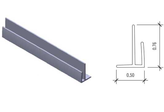 Nudo<sup>®</sup> V-7 Outside Corner For .090" Panel (.5" Legs)