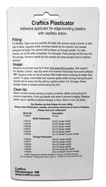 Plasticator Glue Bottle And Applicator Image 2