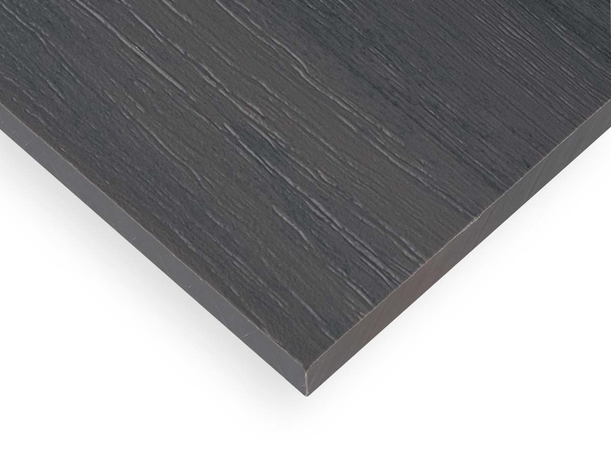 Plastic Lumber Sheet | Dark Ash HDPE Woodgrain Sheet