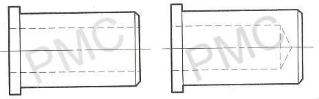 INSERTS- ROLL END BEARING- UHMW- 3/8" THRU BORE