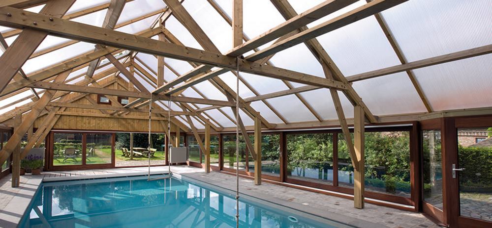Polycarbonate Roof Panels | Ice (Opal) Corrugal Polycarbonate Plastic Sheet Image 2