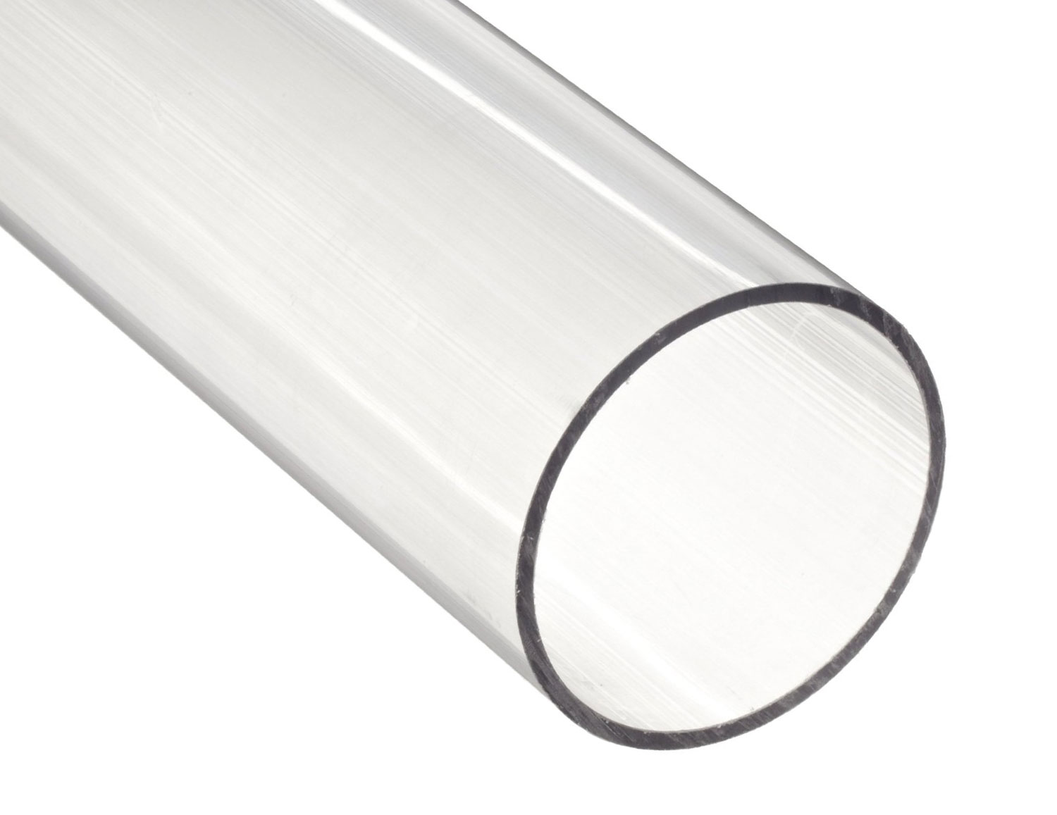 1.875 Polycarbonate Extruded Round Tube 2.00 OD x 1 7/8 ID x 1/16 Wall x 48 Length 2 Units 8 Feet Total 