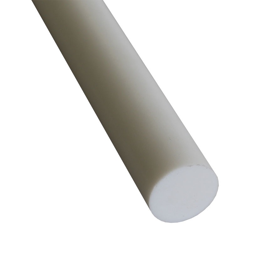 Ptfe Virgin Plastic Rod Bar 1" Diameter x 6" Length Teflon 