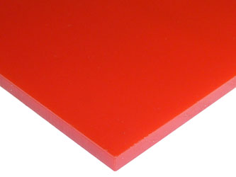 ACRYLIC SHEET - RED 2793 / 3RK31 CAST PAPER-MASKED (TRANSLUCENT 3%) Image 2