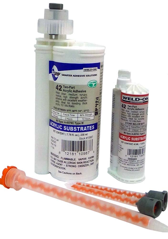 SCIGRIP WELD-ON 42 ADHESIVE 50ML CARTRIDGE