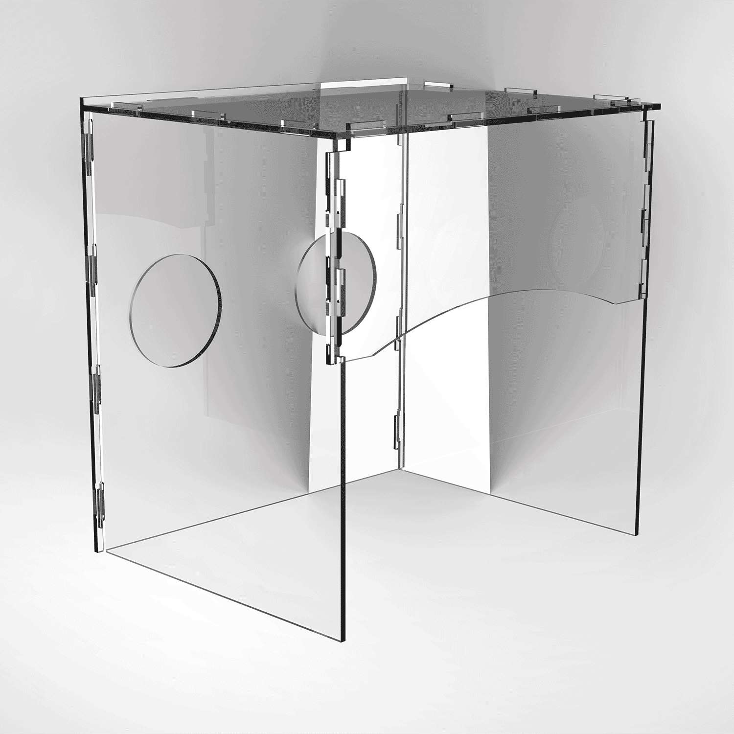 Self-Assembled Aerosol Blocking Shield For Hospitals
