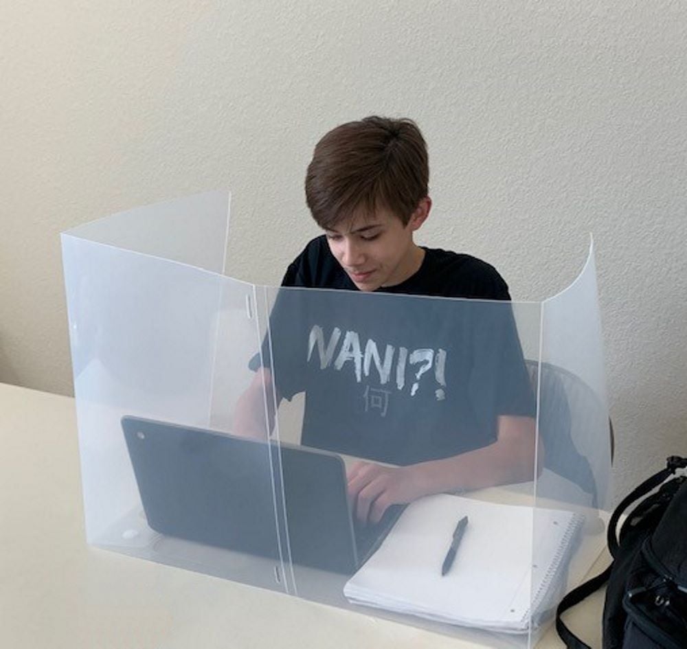 Sneeze Guard for School Desks | Guardsy<sup>&reg;</sup> Personal Protection Image 3