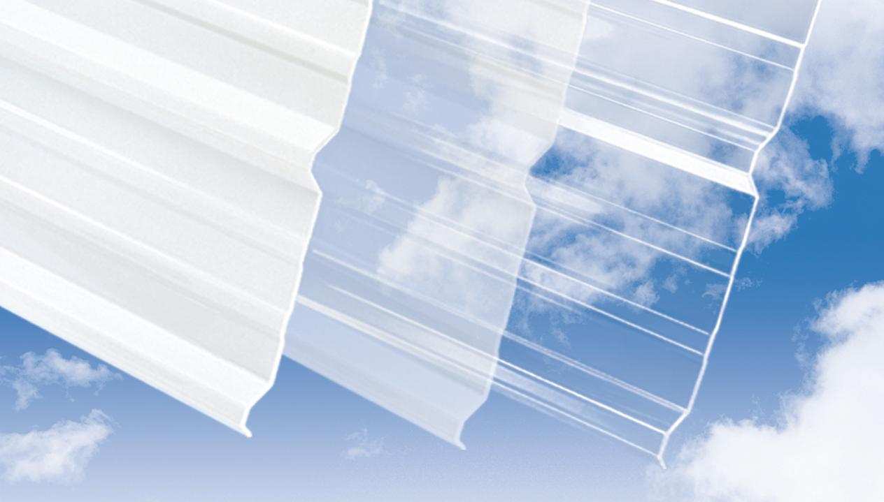 SunSky 12 White Opal Corrugated Polycarbonate Sheet