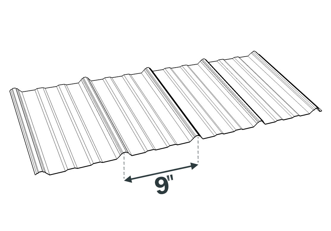 SunSky 9 Soft White Corrugated Polycarbonate Sheet Image 2