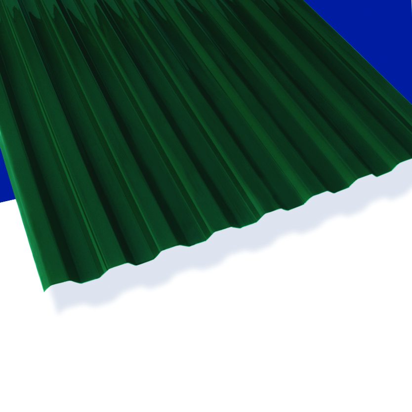 SunTuf Hunter Green Corrugated Polycarbonate Image 2