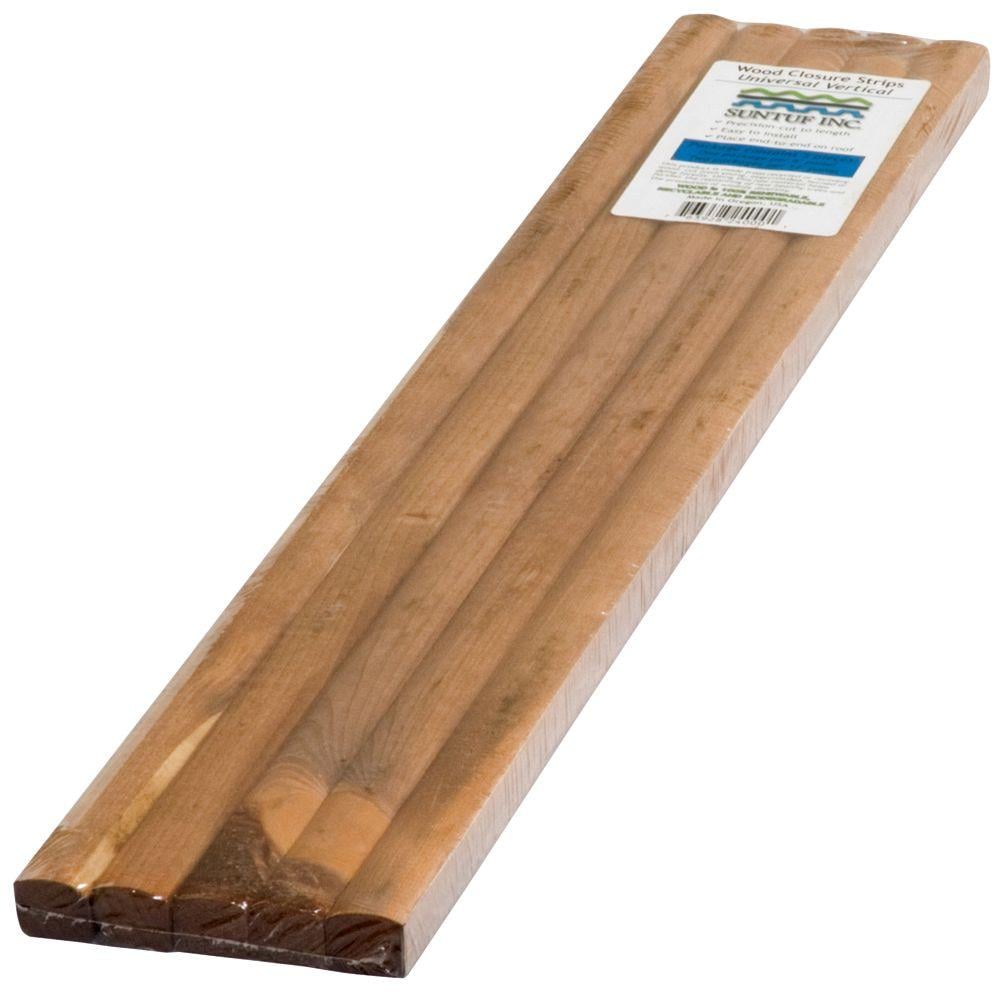 SunTuf Universal Vertical 2FT Wooden Closure Strips