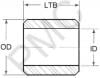 SLEEVE BUSHING | HIGH TEMPERATURE | CYLINDRICAL | SPEC POLYMER