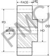 GEAR RACK - OIL FILLED NYLON | 14 1/2 DEG. PA - 20 DP - 3/8" WIDTH - 3/8" THK