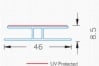 Polycarbonate Clear Extruded Divide H #202