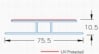 POLYCARBONATE CLEAR EXTRUDED DIVIDE H CHANNEL #203