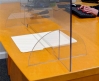 Polycarbonate Desktop Protective Shield | Vertical Sneeze Guard Image 3