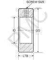 SHAFT COLLAR | DELRIN W/ STAINLESS STEEL SETSCREWS