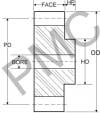 SPUR GEAR - MACHINED | OIL FILLED NYLON