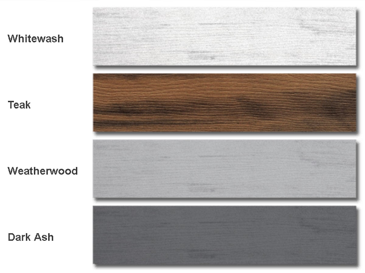 TimberLine Whitewash Woodgrain HDPE Sheet Image 2