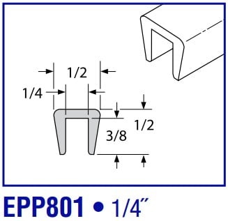 UHMW NATURAL SNAP-ON-EPP801