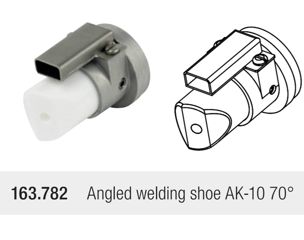 WELDING SHOE AK-10 (ANGLED 70-DEGREE)