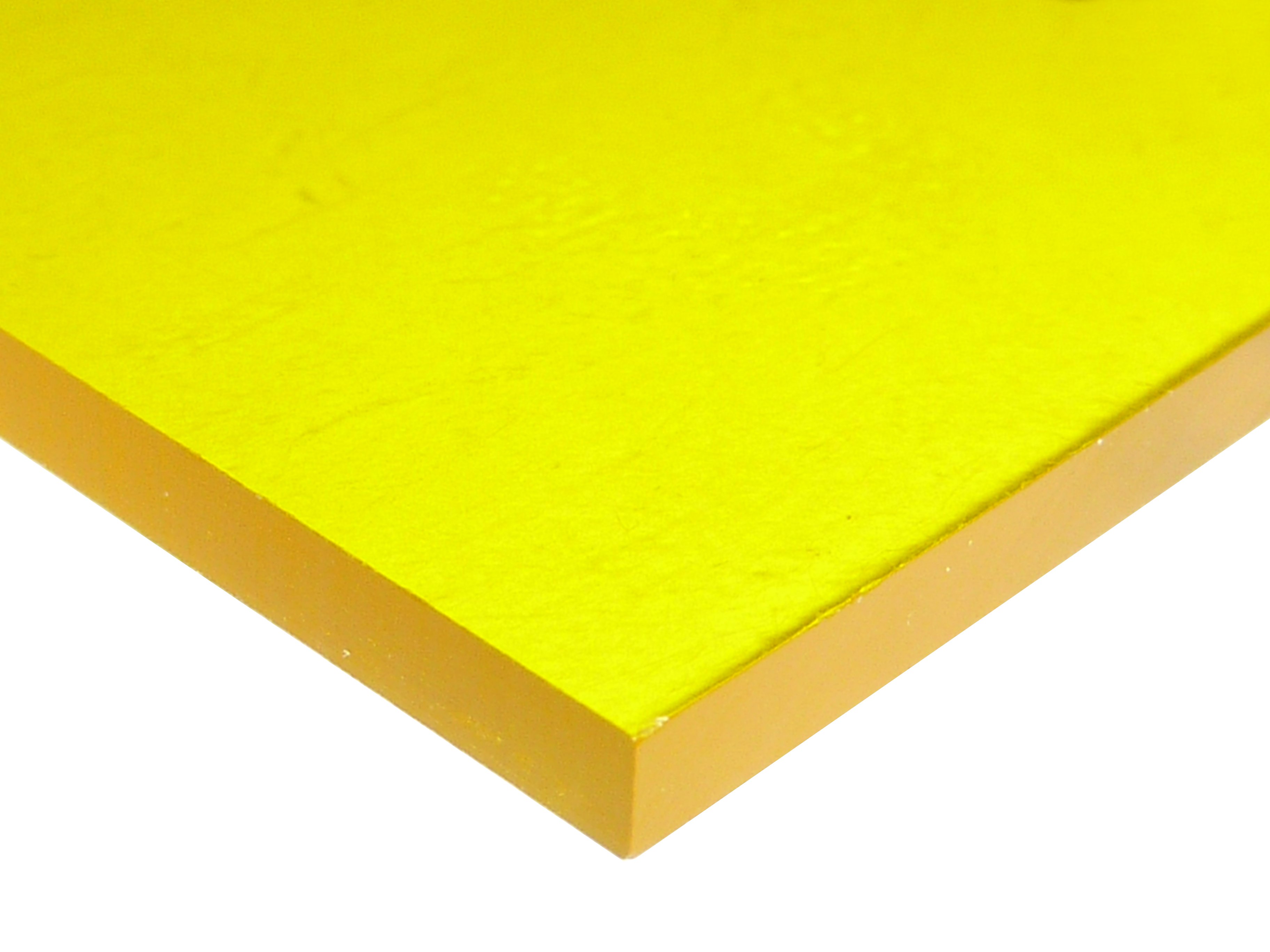 Acrylic Sheet | Yellow 2208 Cast Paper-Masked (Transparent 75%)